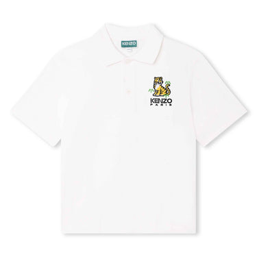 Polo KENZO blanca para niños
